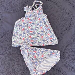 Vineyard Vines Kids Swim Set - Blue and Pink